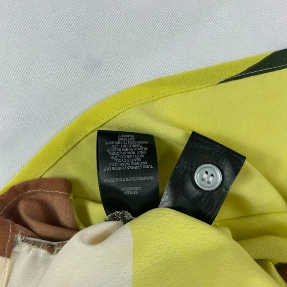 Anthropologie Sanctuary Girlfriend Artist Field Colorblock Tie Shirt Boho XS - Picture 11 of 11